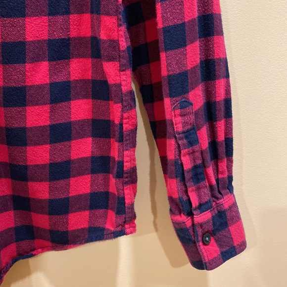 LANDS’ END Checked Flannel Shirt - Picture 7 of 13